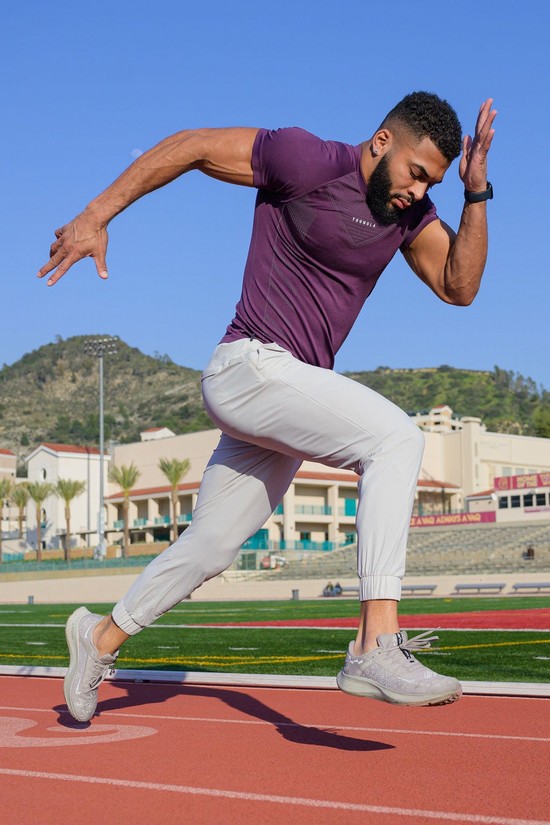 Pantalones Jogger Youngla 237 Nylon Entrenamiento Hombre Blancas | FDXZUIE-45