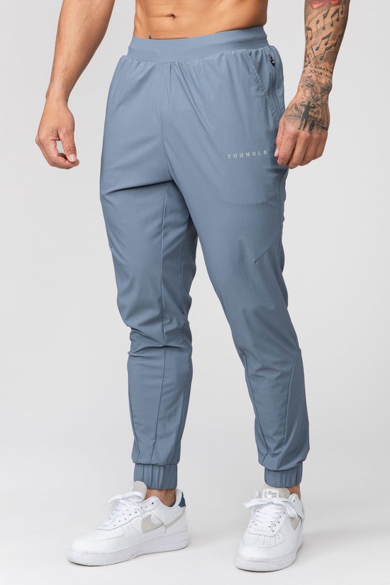 Pantalones Jogger Youngla 237 Nylon Entrenamiento Hombre Gris | GEHAKLS-69