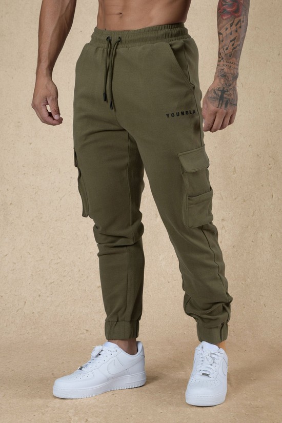 Pantalones Jogger Youngla 240 Cloud Rambo Hombre Verde | LPXYRNA-96