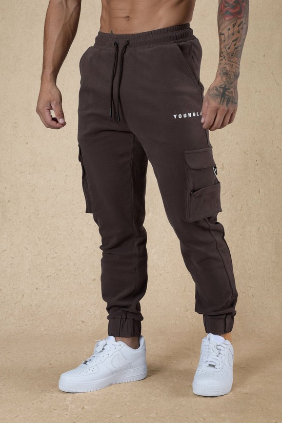 Pantalones Jogger Youngla 240 Cloud Rambo Hombre Gris Oscuro | XKJYGWL-01