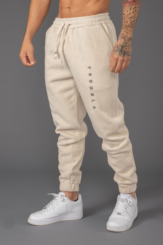 Pantalones Jogger Youngla 244 Aspen Hombre Beige | BHSALIY-02