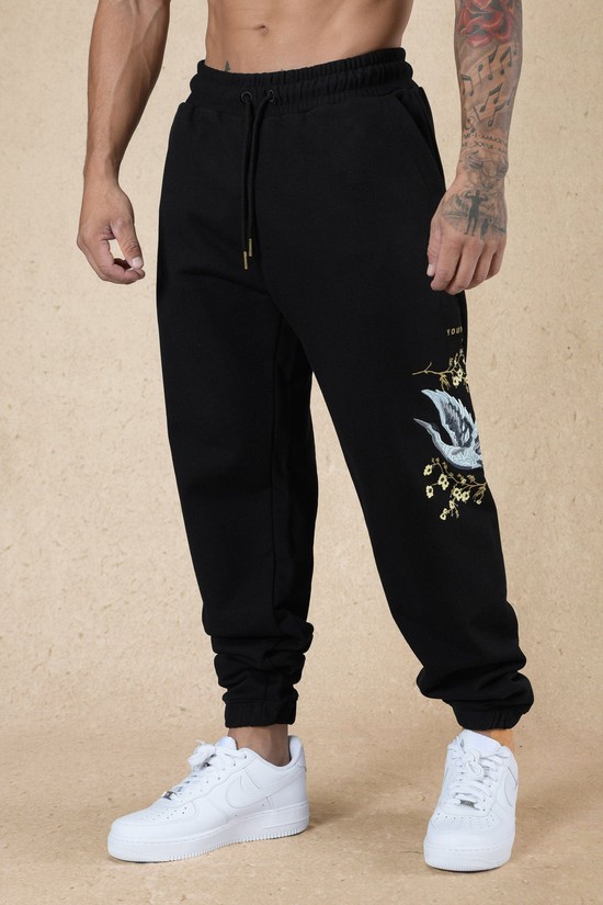 Pantalones Jogger Youngla 248 Dreamer Hombre Negras | TONZCED-96