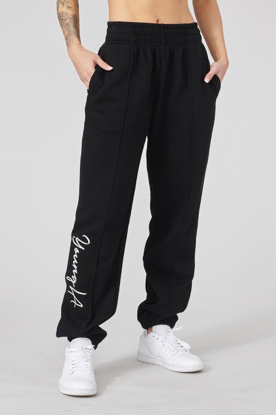 Pantalones Jogger Youngla W202 Script 2.0 Mujer Negras | UCGPBWT-89