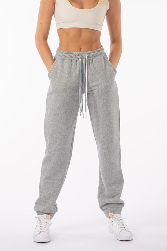 Pantalones Jogger Youngla W207 Triple String Mujer Gris | DOHBFCK-25