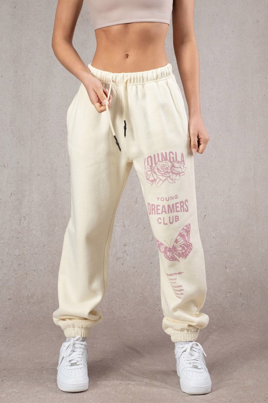 Pantalones Jogger Youngla W211 Dreamers Mujer Blancas | WFQVHAP-49