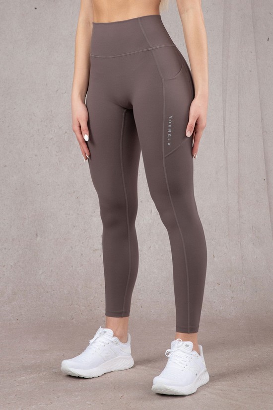 Pantalones Jogger Youngla W214 Power Mujer Gris | ELXAYCZ-46
