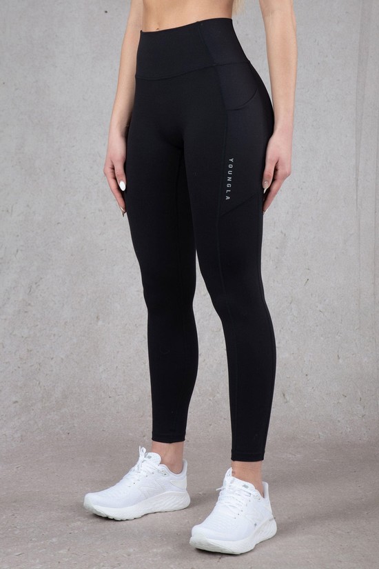 Pantalones Jogger Youngla W214 Power Mujer Negras | SVCKJFG-51