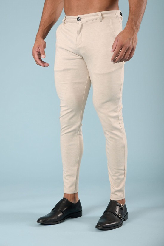 Pantalones Youngla 614 Dapper Vestido Hombre Blancas | FJVDSAT-58