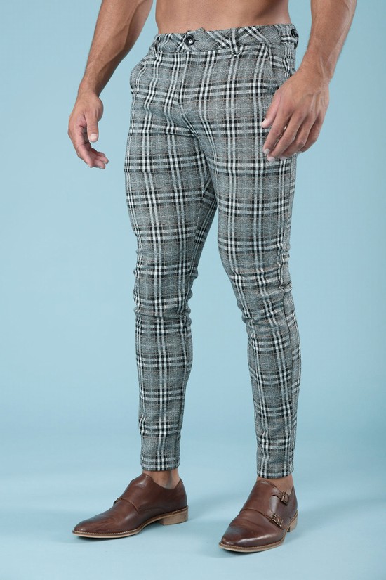 Pantalones Youngla 614 Dapper Vestido Hombre Turquesa | IANCTRW-36