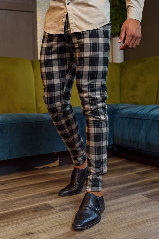 Pantalones Youngla 614 Dapper Vestido Hombre Negras | MYDJTSE-14