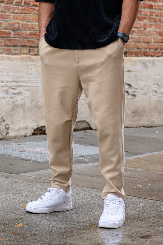 Pantalones Youngla 620 Cafe Hombre Kaki | DJQOYXE-56