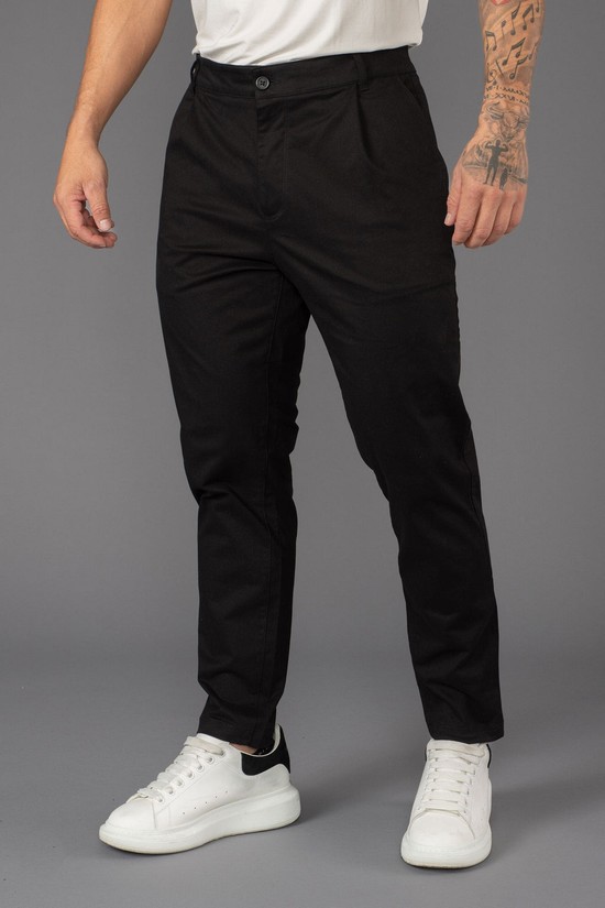 Pantalones Youngla 625 Slim Fit Chino Hombre Negras | TZDILYX-87