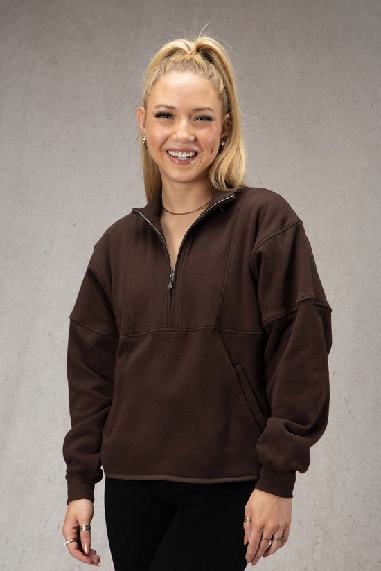 Pullover Youngla W504 Throwback Mujer Gris Oscuro | WEVSAZH-72