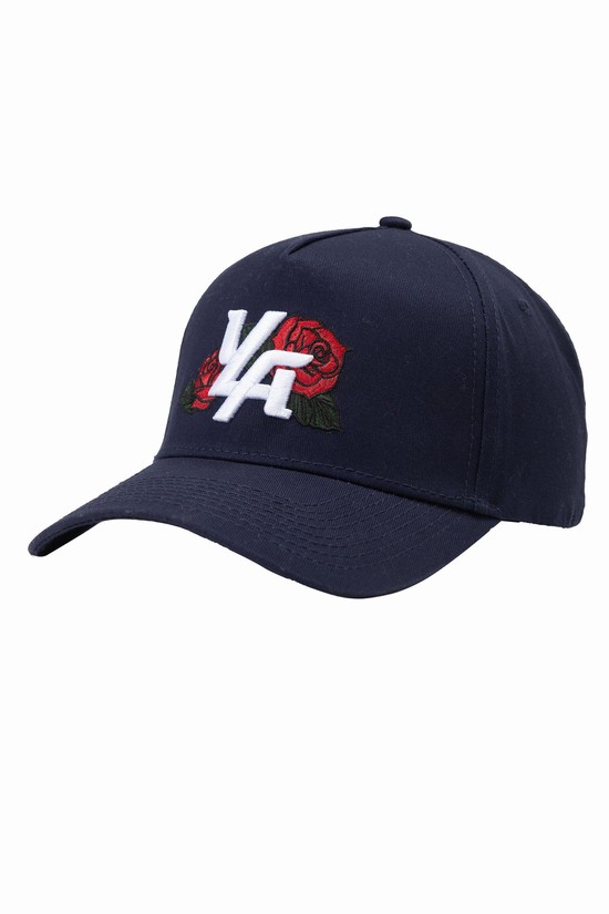 Sombreros Youngla 916 Yla Flower Hombre Azul Marino | UHQNTLS-53