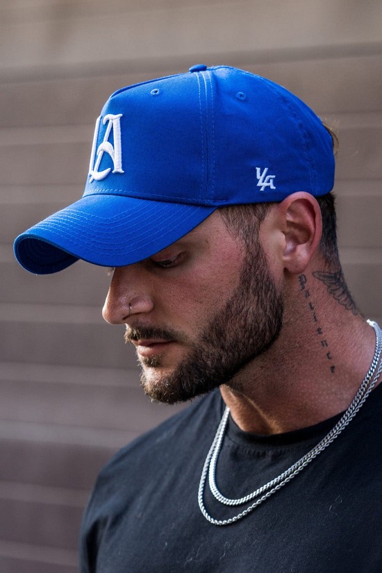 Sombreros Youngla 920 A-frame La Snapback 2.0 Hombre Azules | DFKGETQ-84