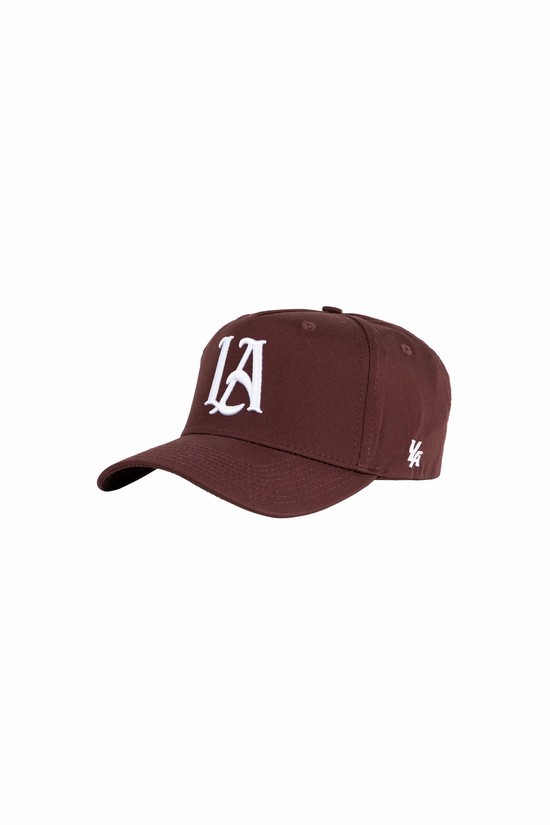 Sombreros Youngla 920 A-frame La Snapback 2.0 Hombre Burdeos | UVCYREO-64