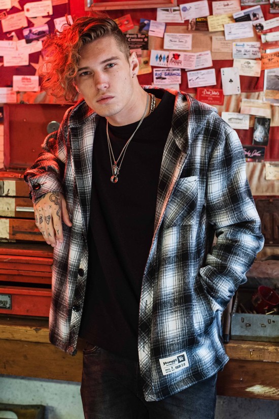 Sudadera Con Capucha Youngla 431 Flannels Hombre Blancas Negras | QFINOHZ-78
