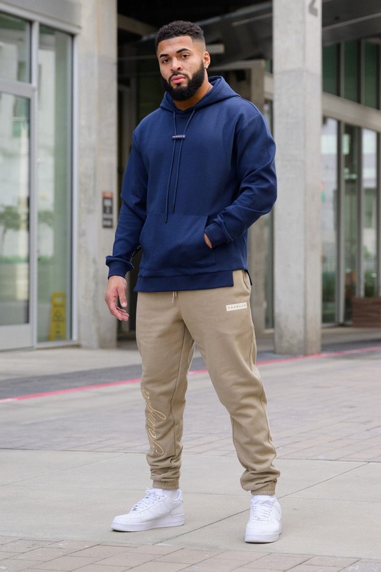 Sudadera Con Capucha Youngla 542 Pro-tech Hombre Azules | AZNRDEB-16