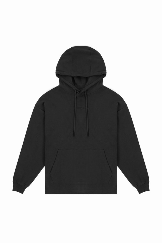 Sudadera Con Capucha Youngla 544 Cloud Hombre Negras | SUGDJKL-58