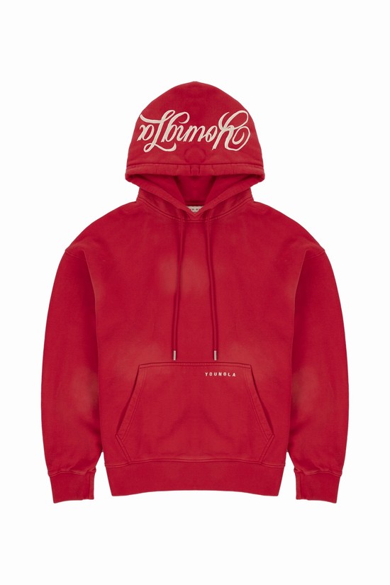 Sudadera Con Capucha Youngla 549 Phantom Hombre Rojas | OBPKAYJ-45