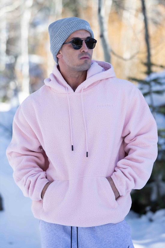 Sudadera Con Capucha Youngla 552 The Plushs Hombre Rosas | CNKGYUB-51