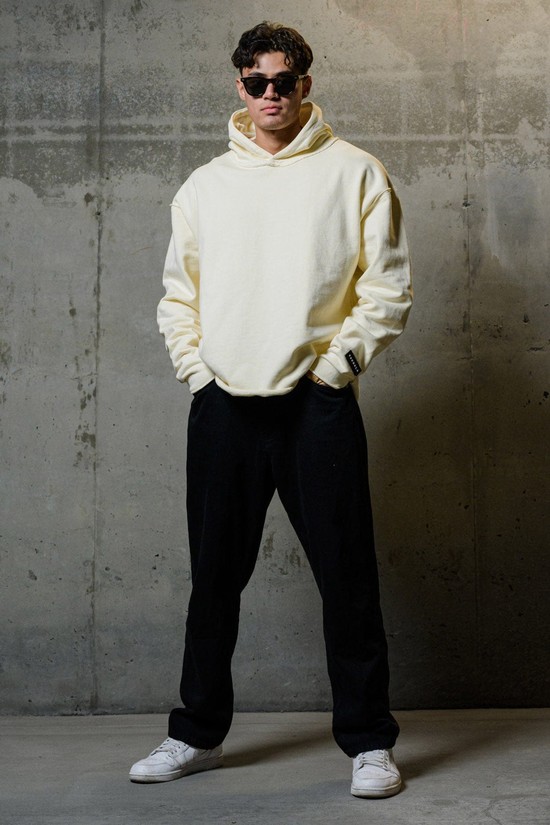 Sudadera Con Capucha Youngla 555 Anarchy Hombre Blancas | EUXQSTO-97