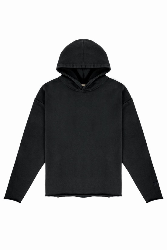 Sudadera Con Capucha Youngla 555 Anarchy Hombre Negras | UJTLKCG-96