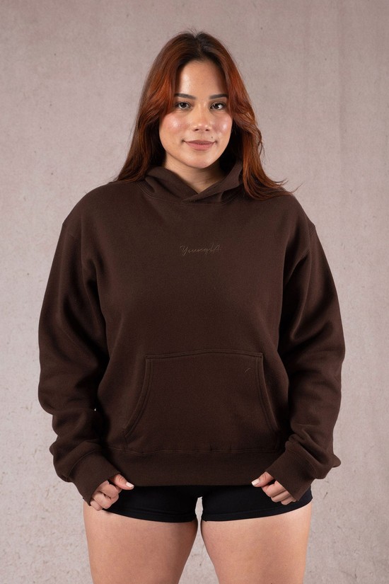 Sudadera Con Capucha Youngla W502 Staple Mujer Marrones | ECVMBTP-72