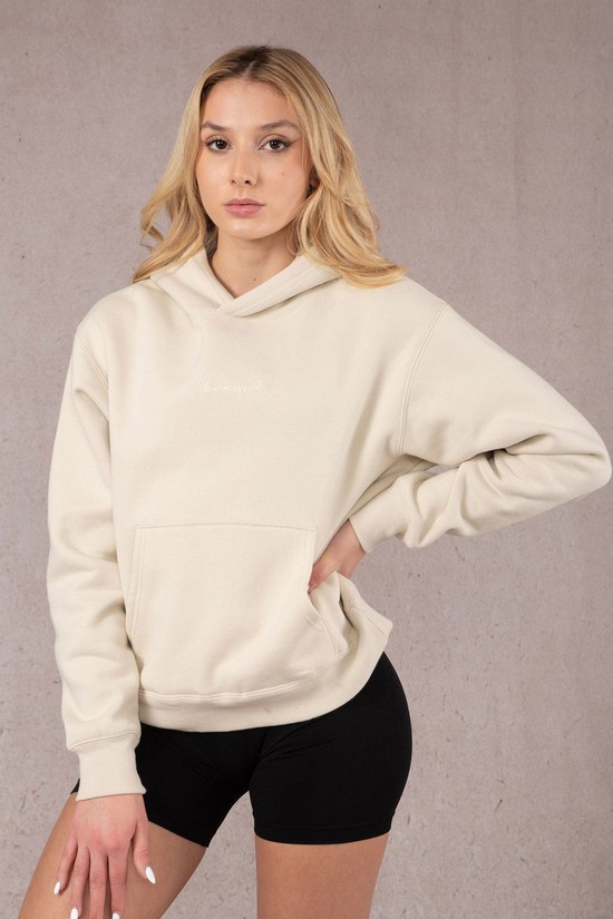 Sudadera Con Capucha Youngla W502 Staple Mujer Beige | WDKORZC-39